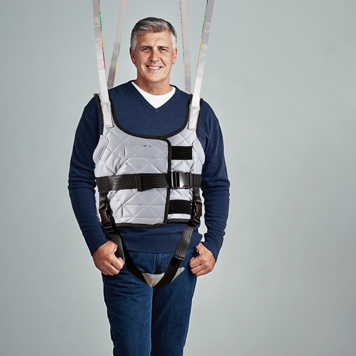 Hoyer Lift Sling for Standing Walking Aids Support Transfer Toileting,Patient Lift Sling Loading Weight 500lbs,Medical Hoist Standing Sling Adjustable Strap Aids Support Leg Training