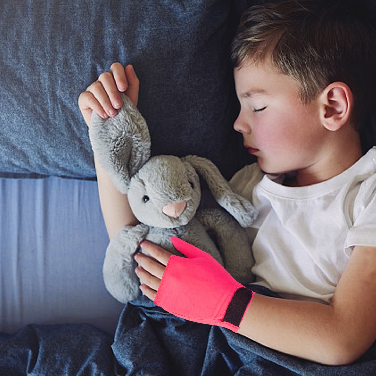 4pcs Thumb Sucking Guard Gloves Kids Chewy Compression Gloves Breathable Guard Nail Biting Gloves Kids Stop Thumb Sucking and Finger Biting