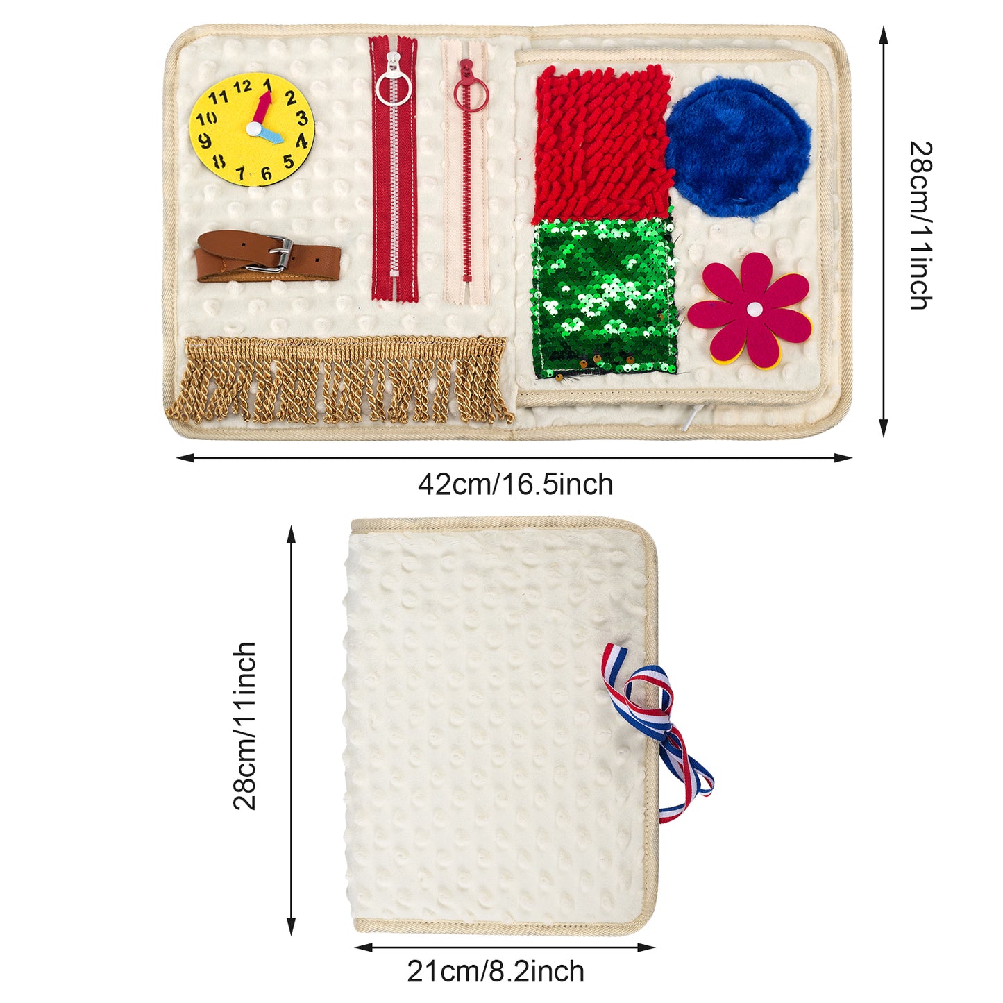 Fidget Blanket for Adults with Dementia,Elderly Fidget Toy,Alzheimers Dementia Products for Elderly,Dementia Activities for Seniors,Memory Games Keeping Busy,Anxiety Relief Sensory Toy for Autistic