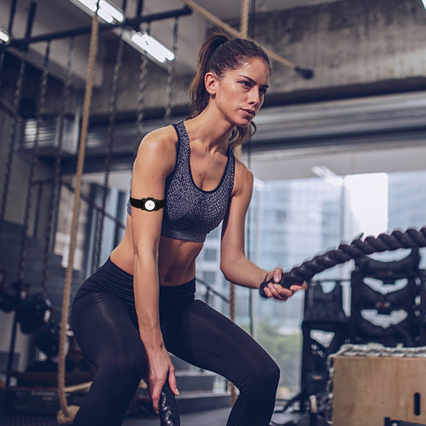 Armband for Freestyle Libre 1 & 2 14 Day, Continuous Glucose Monitoring System Protection Sensor Cover Diabetes CGM Holder, 4 to 16 Inch Adjustable Active Arm & Leg Band, No More Adhesive Patches