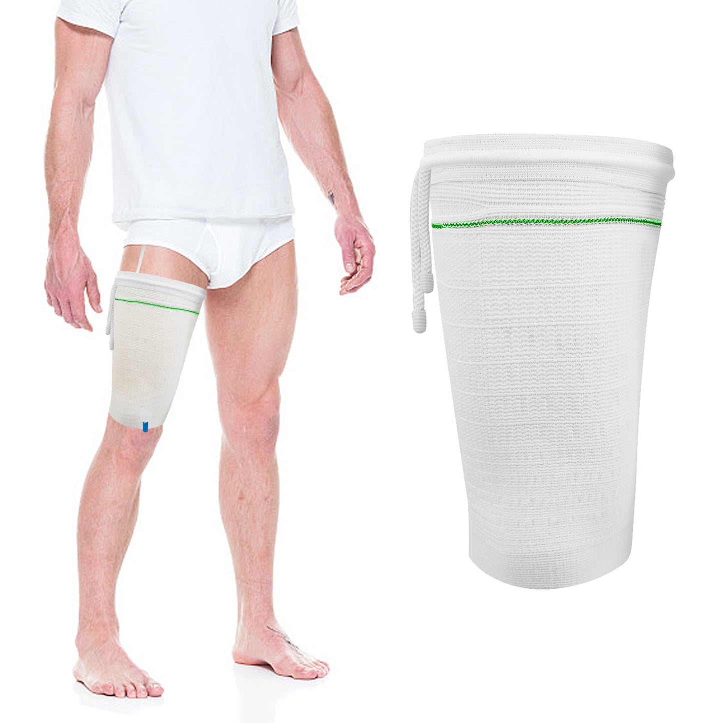 Catheter Leg Bag Holder,Catheter Bag Holder with Adjustable Strap,Fabric Catheter Stabilization Device,Leg Sleeve for Catheter Bag,Urine Drainage Bag Cover,Urinary Incontinence Catheter Supplies.