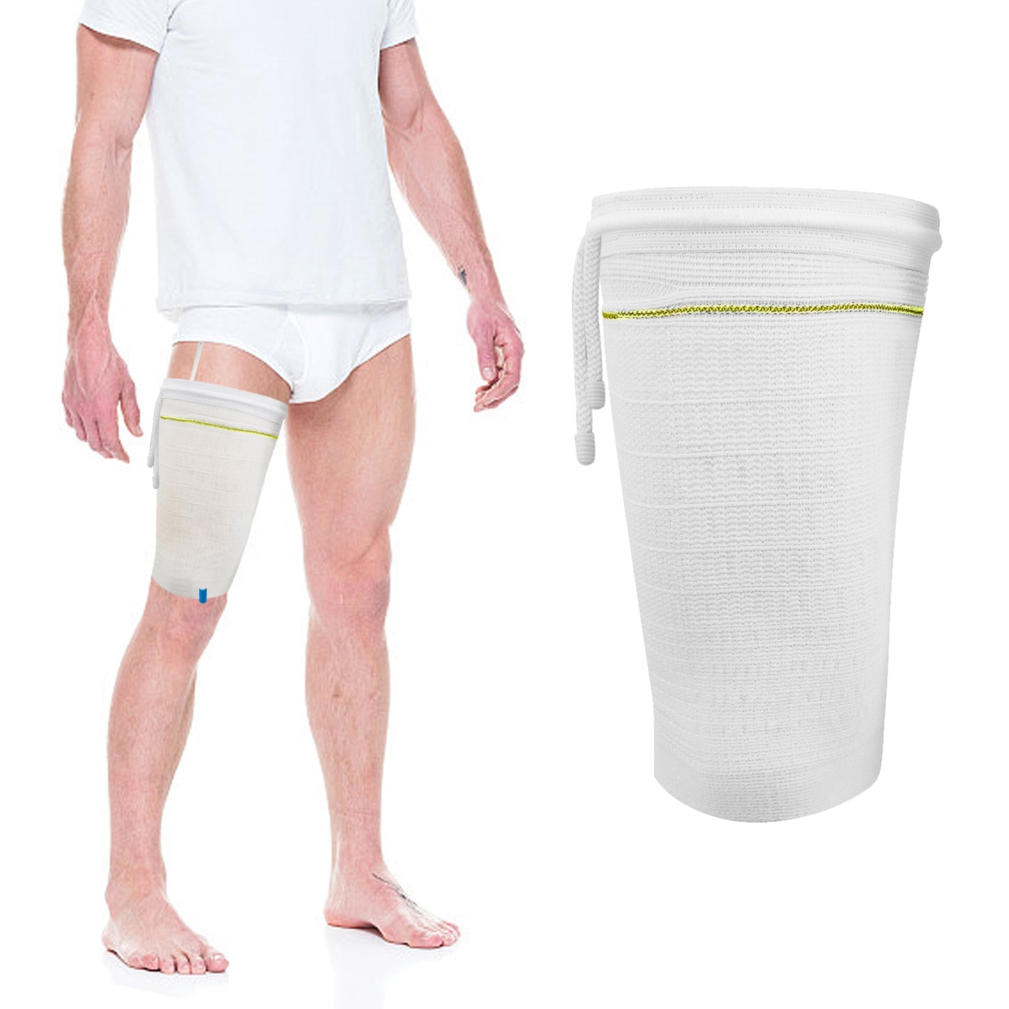 Catheter Leg Bag Holder,Catheter Bag Holder with Adjustable Strap,Fabric Catheter Stabilization Device,Leg Sleeve for Catheter Bag,Urine Drainage Bag Cover,Urinary Incontinence Catheter Supplies.