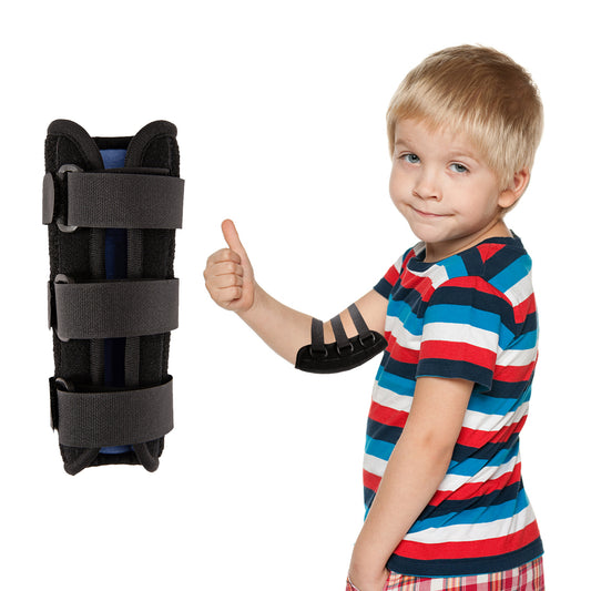 Daumen saugen Stop für Kinder, Finger saugen Guard Stop Nagelbeißen Behandlung für Kleinkinder, Nagelbeißer Stopper Prävention Anti Nase Picking Kinder Ellbogen Immobilizer Brace, schwarz