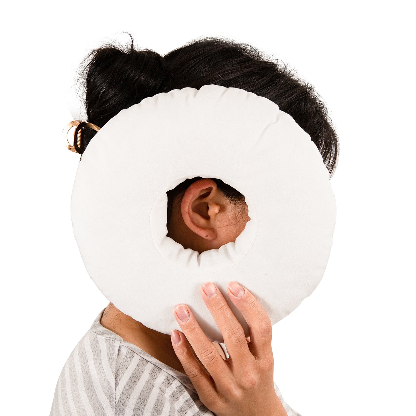 Piercing Pillow Ear Piercing Pillow for Side Sleepers Donut Pillow for Ear Piercing Ear Surgery CNH Ear Pillow with Hole for Ear Pain Relief,Reduces Ear Pressure | Earring Pillow