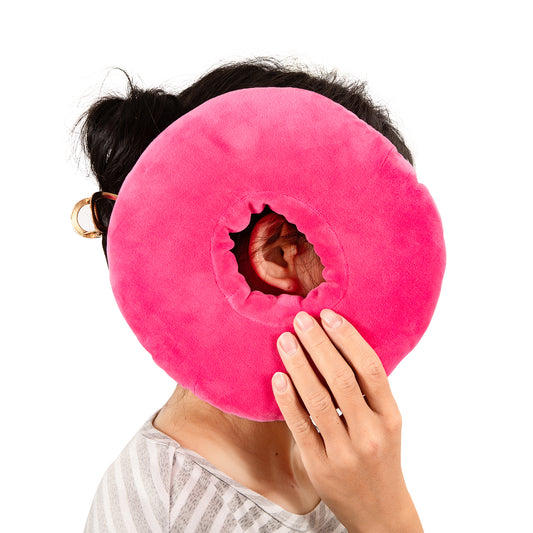 Piercing Pillow Ear Piercing Pillow for Side Sleepers Donut Pillow for Ear Piercing Ear Surgery CNH Ear Pillow with Hole for Ear Pain Relief,Reduces Ear Pressure | Earring Pillow