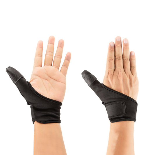 Adult Thumb Guards Habit Finger Gloves for Finger Sucking Stop Nail Thumb Sucking Guard Breathable Thumb Glove to Help Stop Skin Picking Thumb Sucking and Hair Pulling (Leather-1)