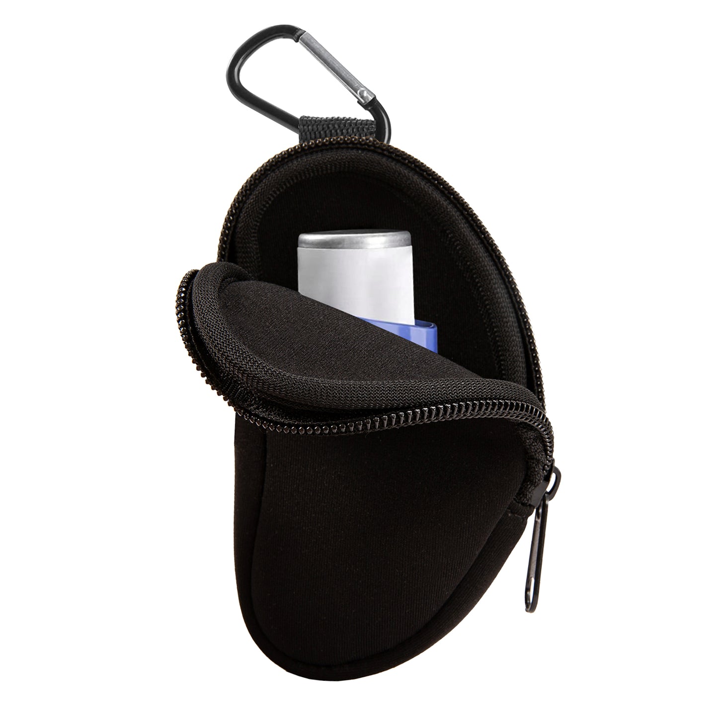 Asthma Inhaler Holder,Carring Inhaler Case with Crabiner,Portable Bag Travel Inhaler Bag for L-Shaped Inhaler,Travel Essentials for Asthmatic(Not Included Asthma Inhaler)