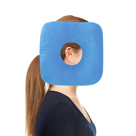 Blume Piercing Kissen Ohr mit Loch für Ohr gegen Ohrenschmerzen,Donut Kissen mit loch für ohr,Donut Ohrenkissen,Seitenschläfer Sleepingring zur Schmerzlinderung im Ohr,Tinnitus Kissen Seitenschläfer