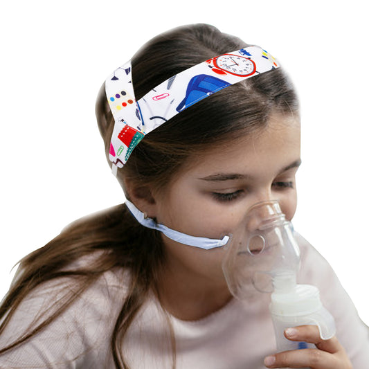 No-Slip Nebulizer Mask Head Strap for Kids,Nebulizer Mask Strap Holder for Cool Mist,Adjustable Mask Holder for Children