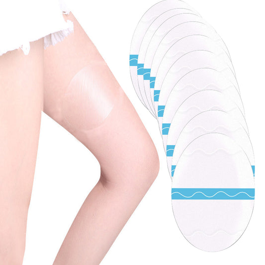 10 Pcs Chafing Stickers Inner Thighs,Self-Adhesive Thigh Pads,Inner Thigh Chafing,Disposable Chafe Stick Women Anti-Friction Pads, Transparent Patch for Thigh Chafing Prevention