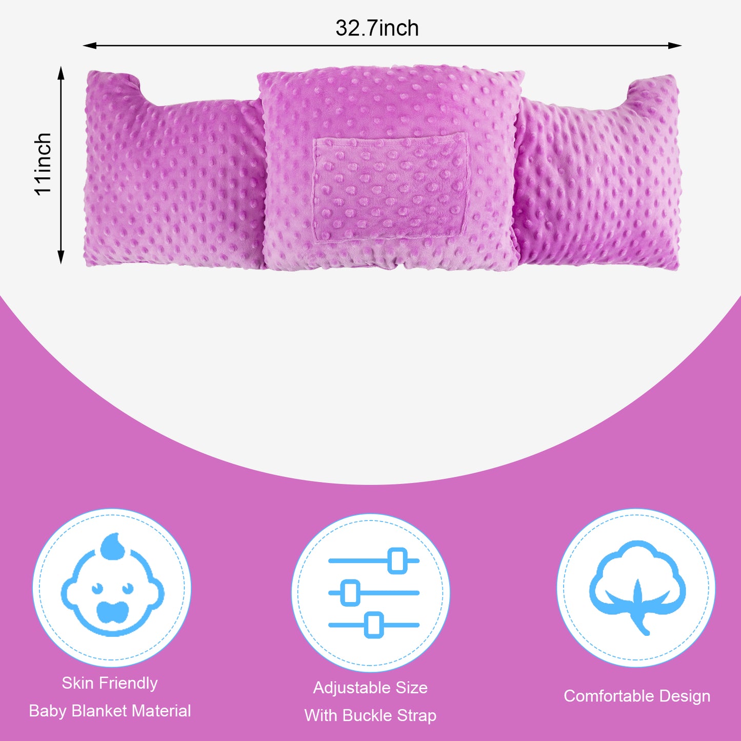 Mastectomy Pillow,Breast Pillow for After Breast Cancer,Breast Augmentation Reduction Heart Surgery Recovery Pillow,Seat Belt Protection,Post Surgery Support Patient Care Gifts for Women