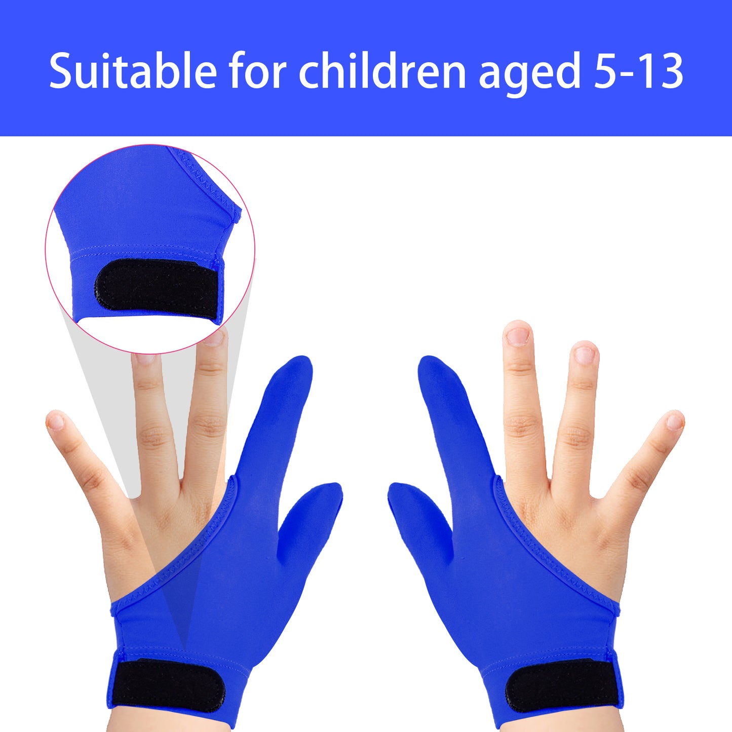 4pcs Thumb Sucking Guard Gloves Kids Chewy Compression Gloves Breathable Guard Nail Biting Gloves Kids Stop Thumb Sucking and Finger Biting