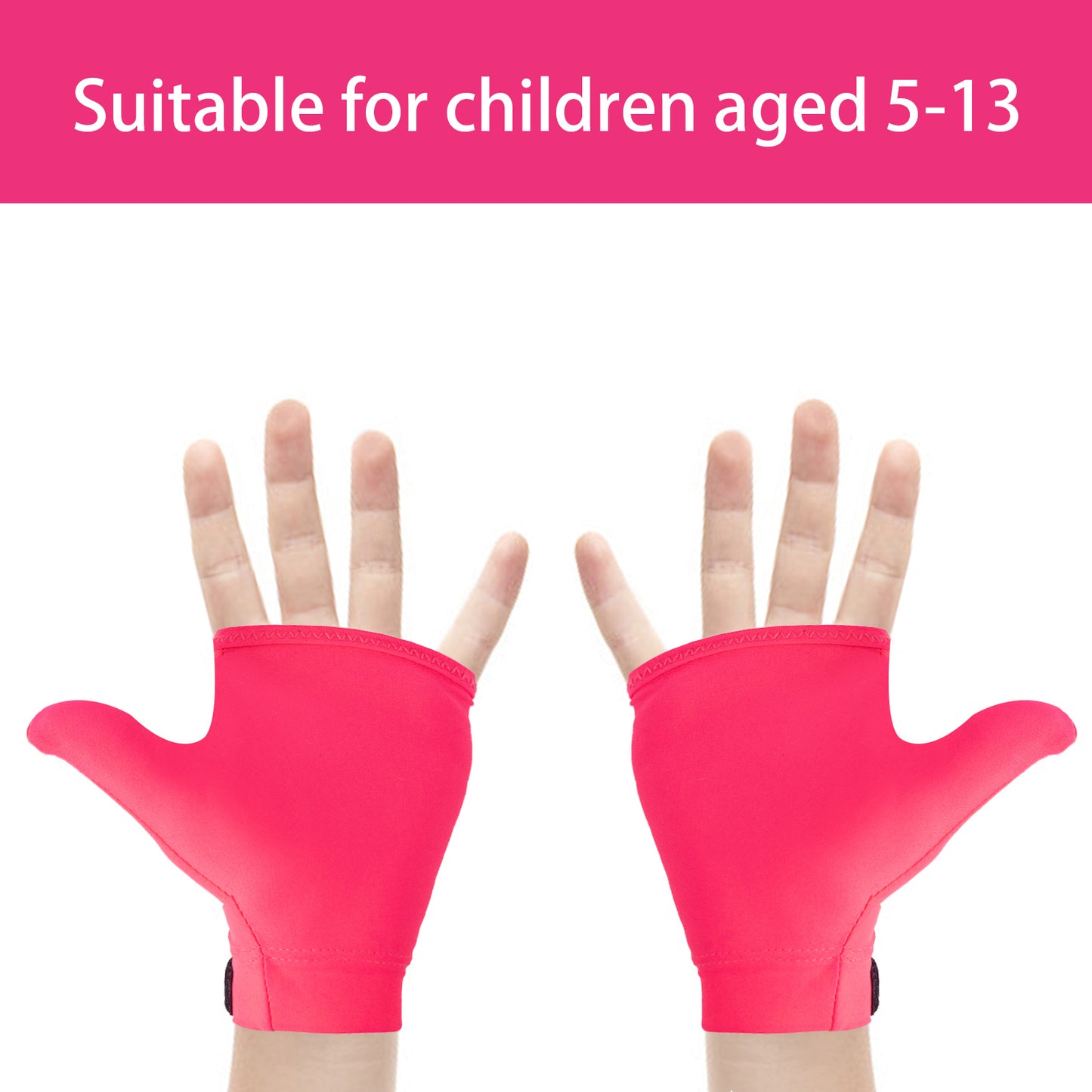 4pcs Thumb Sucking Guard Gloves Kids Chewy Compression Gloves Breathable Guard Nail Biting Gloves Kids Stop Thumb Sucking and Finger Biting