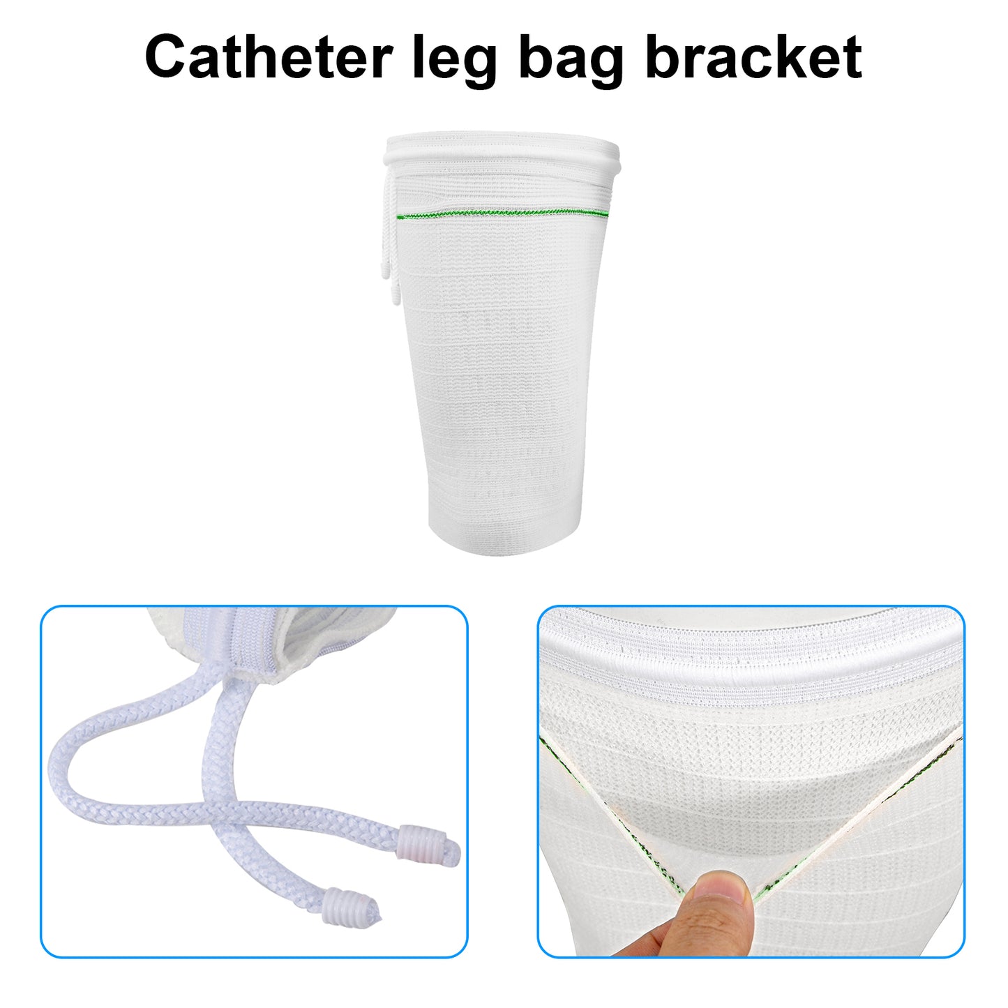 Catheter Leg Bag Holder,Catheter Bag Holder with Adjustable Strap,Fabric Catheter Stabilization Device,Leg Sleeve for Catheter Bag,Urine Drainage Bag Cover,Urinary Incontinence Catheter Supplies.