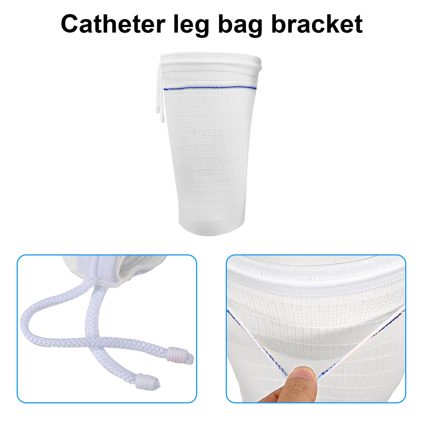 Catheter Leg Bag Holder,Catheter Bag Holder with Adjustable Strap,Fabric Catheter Stabilization Device,Leg Sleeve for Catheter Bag,Urine Drainage Bag Cover,Urinary Incontinence Catheter Supplies.