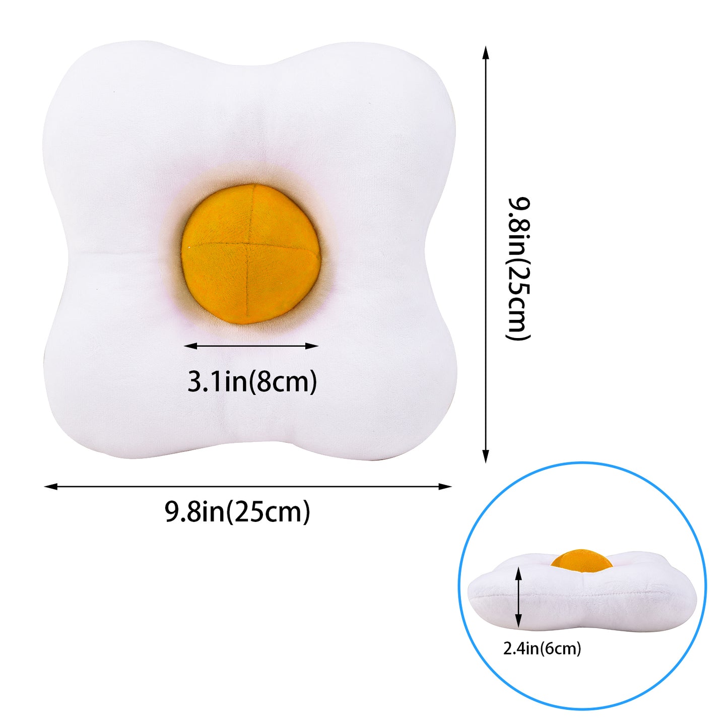 Ear Piercing Pillow for Side Sleepers Donut Pillow for Ear Piercing Ear Surgery CNH Ear Pillow with Hole for Ear Pain Relief,Reduces Ear Pressure Earring Pillow Ear Doughnut Pillow (White)