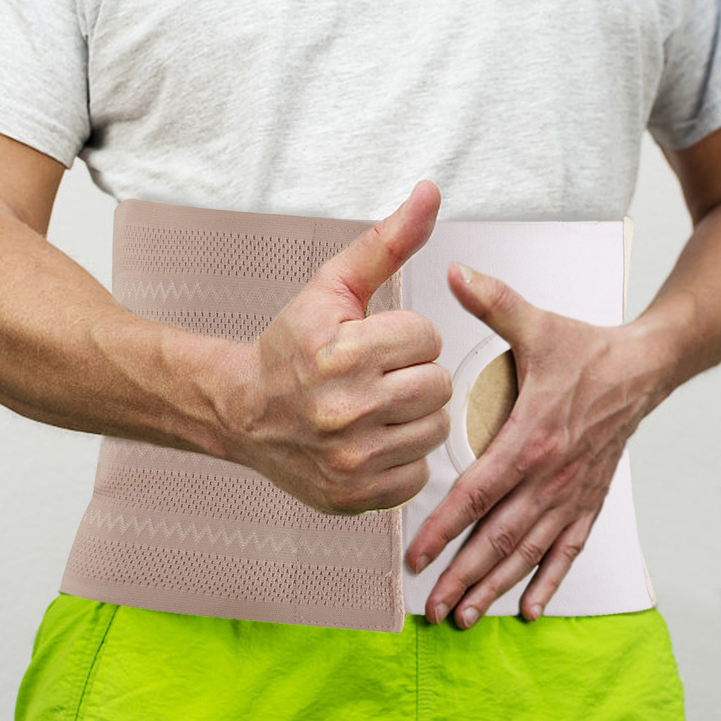 Stoma Gürtel,Abdominal Ostomy Hernia Gürtel für postoperative Pflege Nach Kolostomie Ileostomie Chirurgie,Elastischer Herniengürtel,Ostomie Gürtel Stomagürtel Unterstützung Stoma Unterstützun