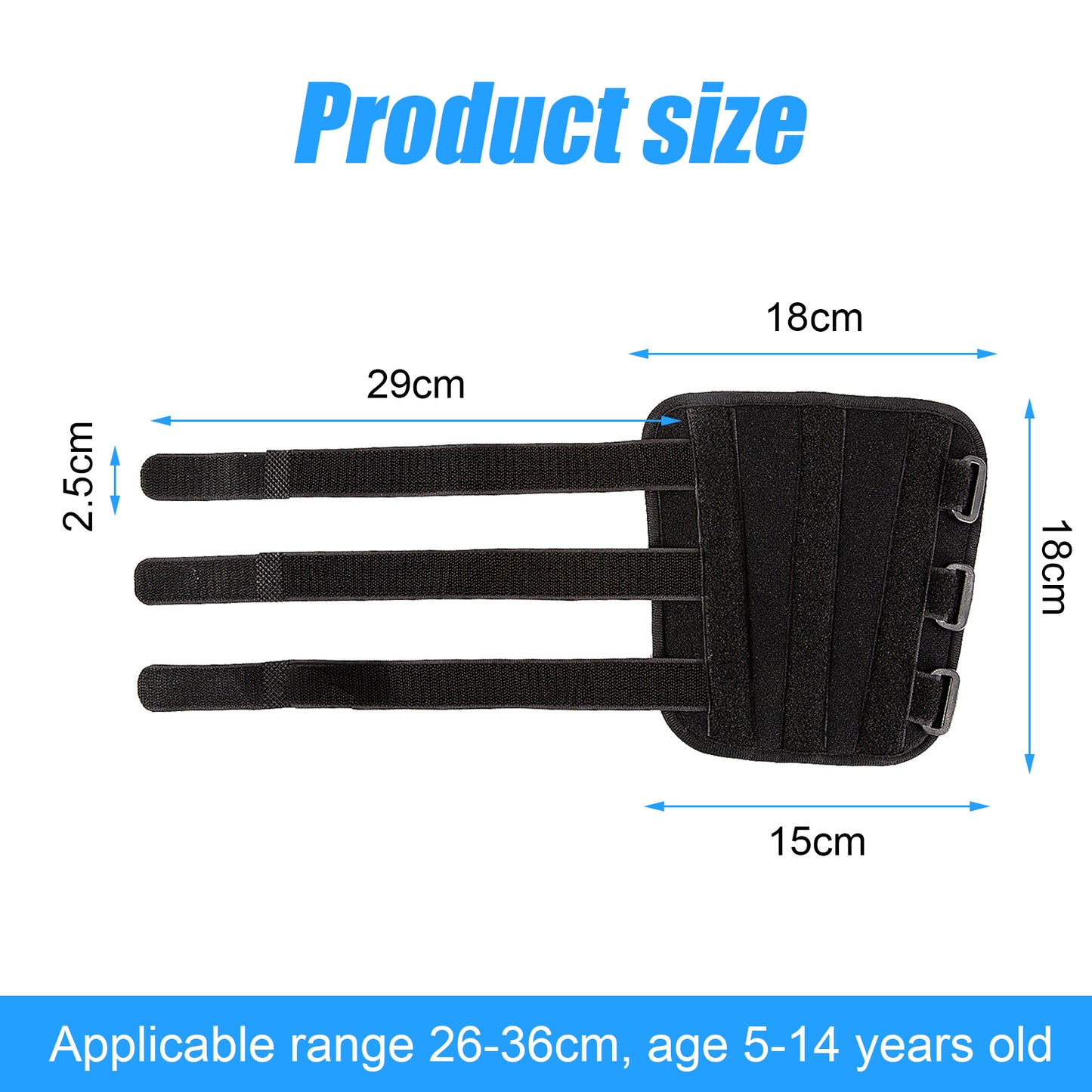 Daumen saugen Stop für Kinder, Finger saugen Guard Stop Nagelbeißen Behandlung für Kleinkinder, Nagelbeißer Stopper Prävention Anti Nase Picking Kinder Ellbogen Immobilizer Brace, schwarz