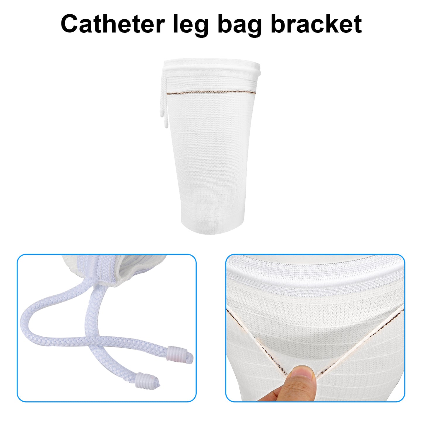 Catheter Leg Bag Holder,Catheter Bag Holder with Adjustable Strap,Fabric Catheter Stabilization Device,Leg Sleeve for Catheter Bag,Urine Drainage Bag Cover,Urinary Incontinence Catheter Supplies.