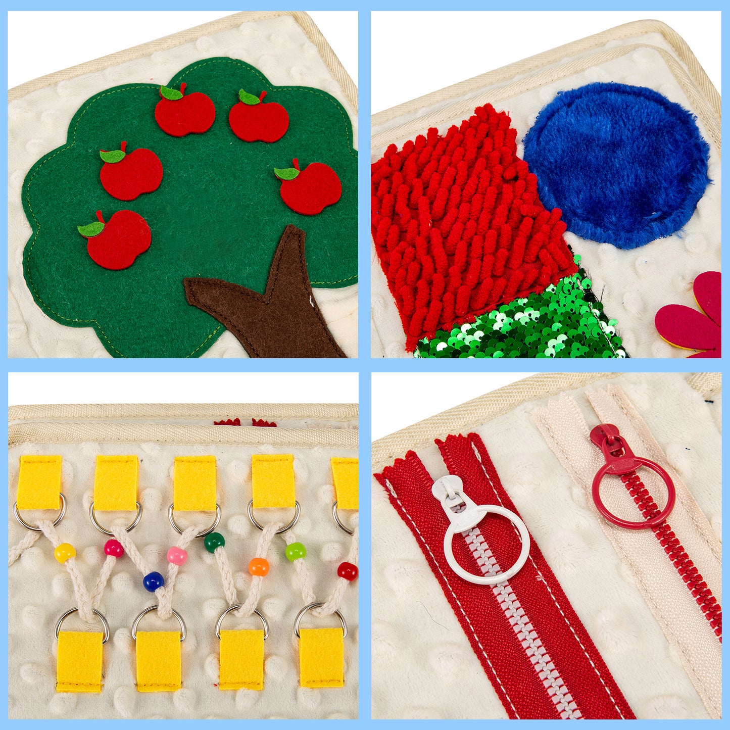 Fidget Blanket for Adults with Dementia,Elderly Fidget Toy,Alzheimers Dementia Products for Elderly,Dementia Activities for Seniors,Memory Games Keeping Busy,Anxiety Relief Sensory Toy for Autistic