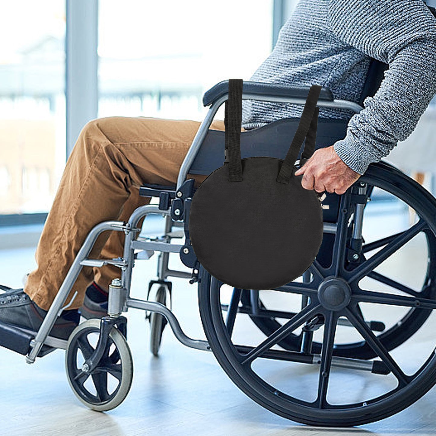 Catheter Bag Cover for Walker & Wheelchair, Includes Catheter Cover & Tube Cover, Drainage Bag Cover for Foley, Urine Urainage Bag Holder, Ostomy Supplies for Men Women