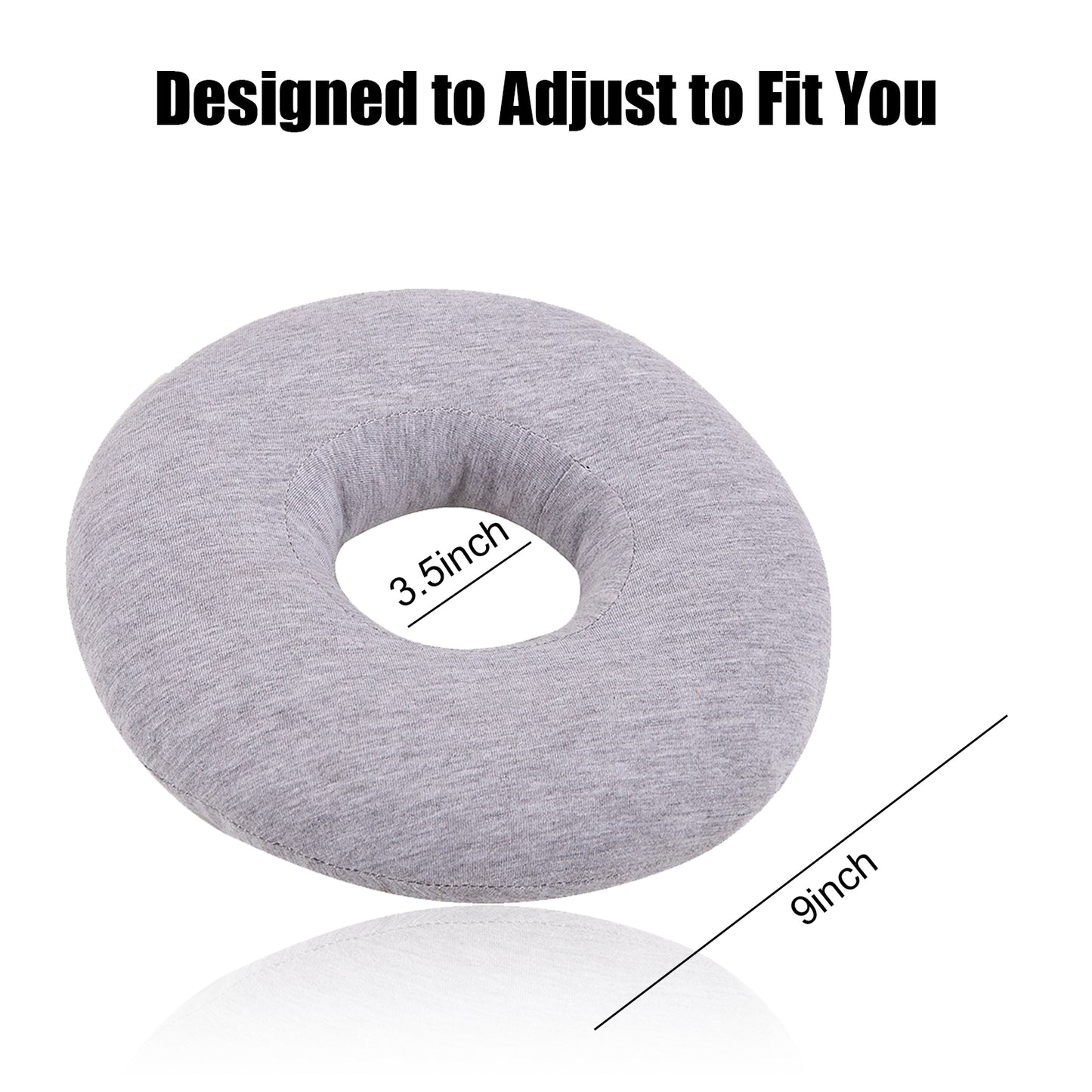 Piercing Pillow Ear Piercing Pillow for Side Sleepers Donut Pillow for Ear Piercing Ear Surgery CNH Ear Pillow with Hole for Ear Pain Relief,Reduces Ear Pressure | Earring Pillow