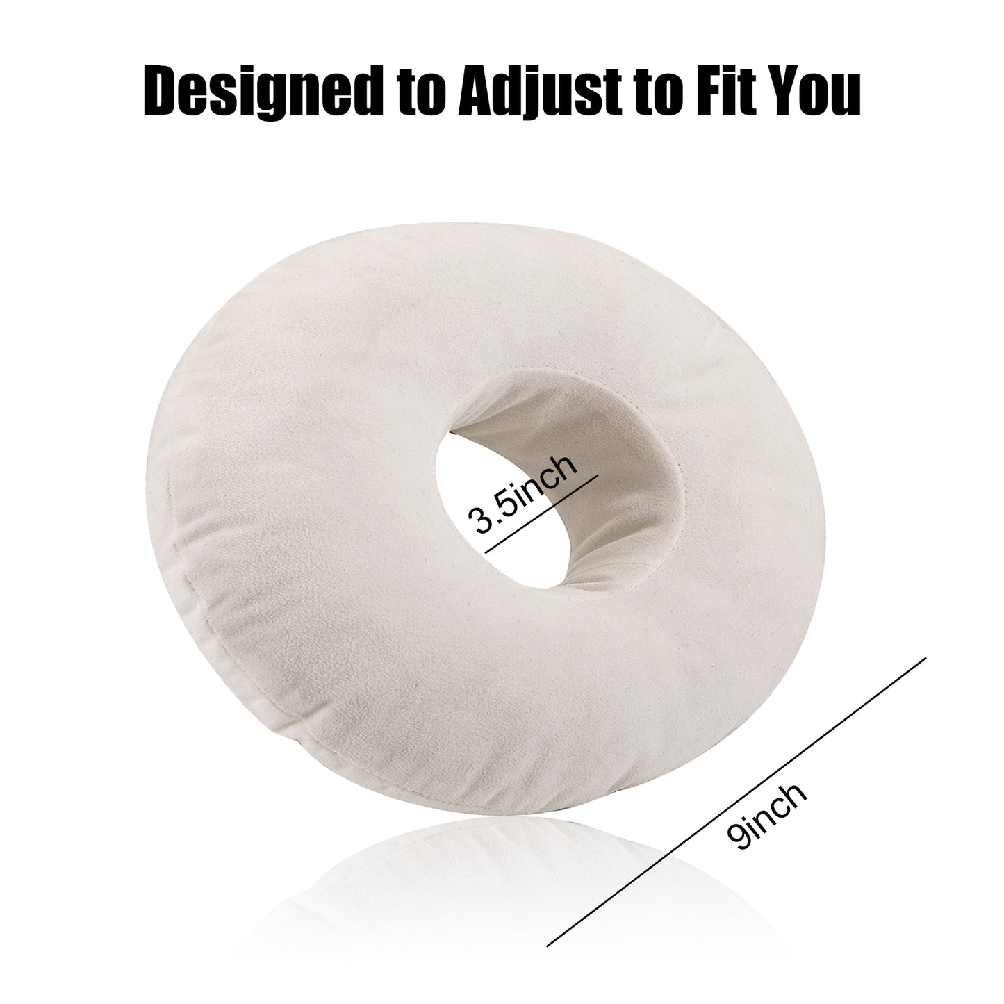 Piercing Pillow Ear Piercing Pillow for Side Sleepers Donut Pillow for Ear Piercing Ear Surgery CNH Ear Pillow with Hole for Ear Pain Relief,Reduces Ear Pressure | Earring Pillow