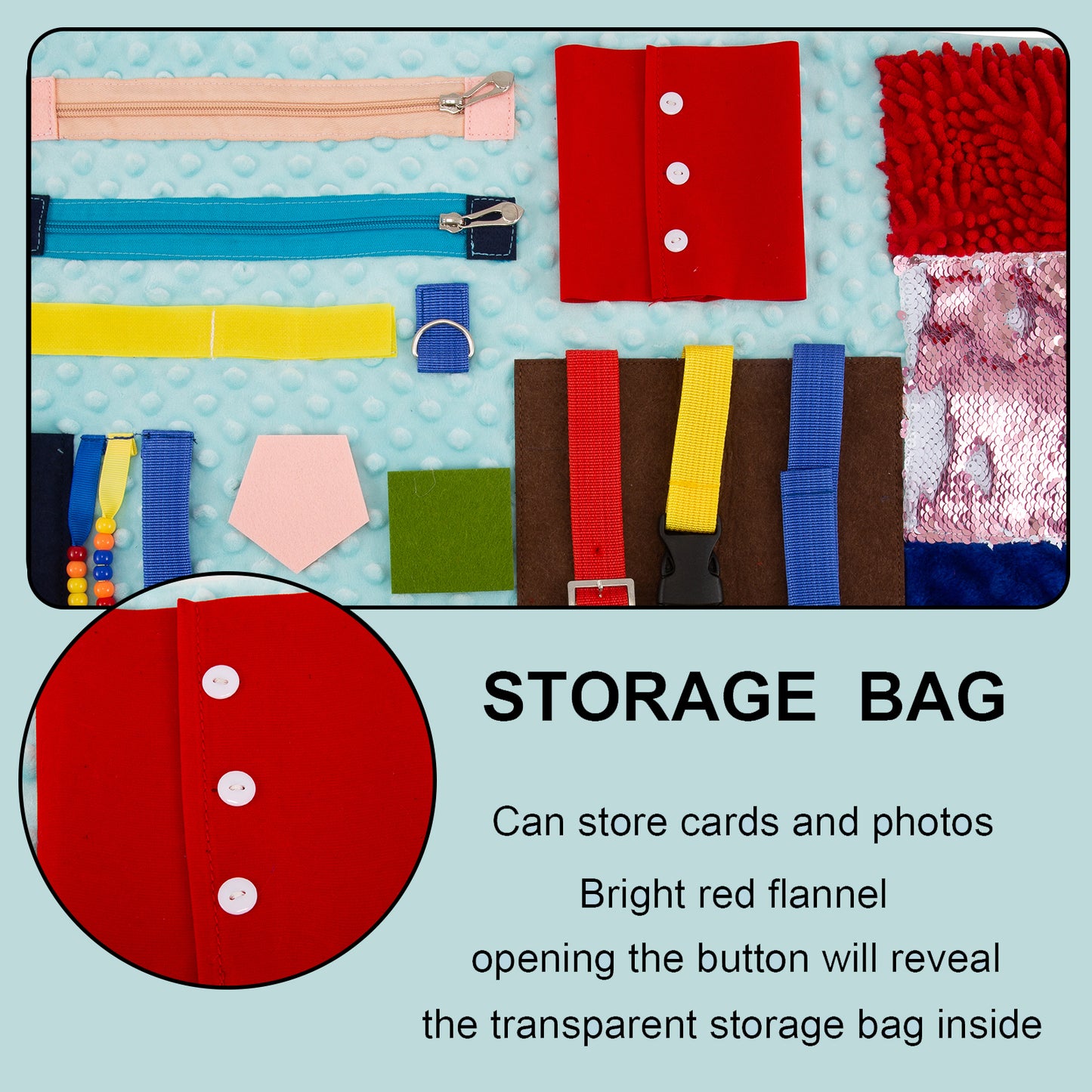 Fidget Blanket for Adults with Dementia,Dementia Products for Elderly,Dementia Activities for Seniors,Alzheimers Activities,Fidget Toys,Autistic Activities Pad,Sensory Blanket,Busy Board