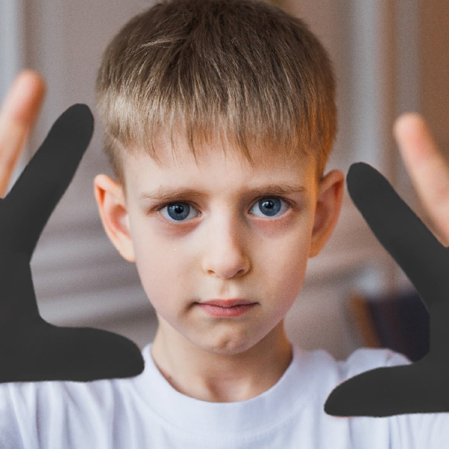 4pcs Thumb Sucking Guard Gloves Kids Chewy Compression Gloves Breathable Guard Nail Biting Gloves Kids Stop Thumb Sucking and Finger Biting