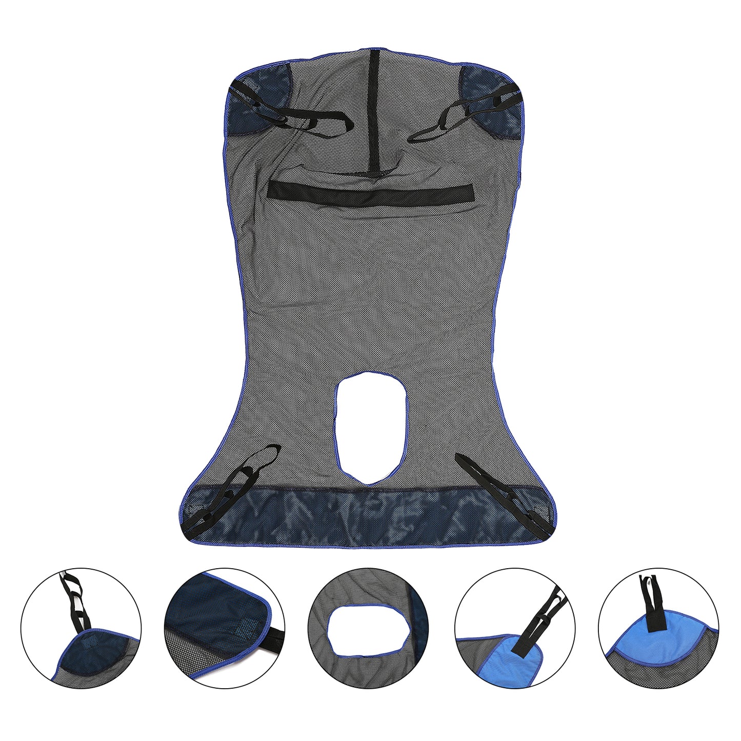 Hoyer Lift Sling,Commode Patient Lift Sling Medical Transfer Sling for Patients Shower,Hoyer Lift Sling for Toileting