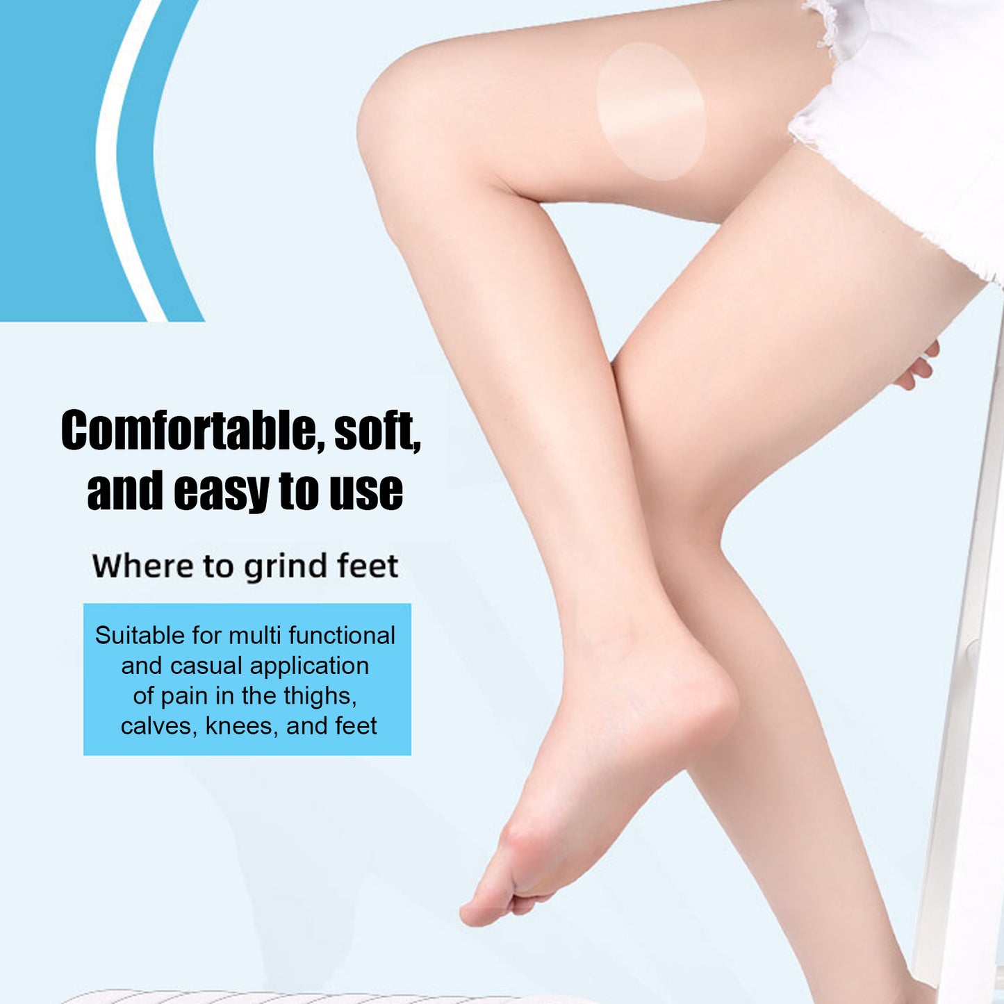 10 Pcs Chafing Stickers Inner Thighs,Self-Adhesive Thigh Pads,Inner Thigh Chafing,Disposable Chafe Stick Women Anti-Friction Pads, Transparent Patch for Thigh Chafing Prevention