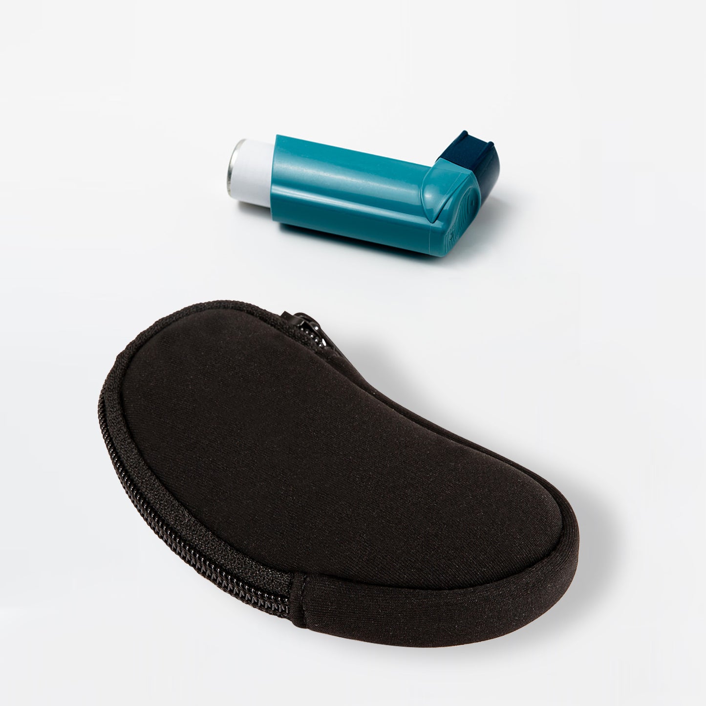 Asthma Inhaler Holder,Carring Inhaler Case with Crabiner,Portable Bag Travel Inhaler Bag for L-Shaped Inhaler,Travel Essentials for Asthmatic(Not Included Asthma Inhaler)