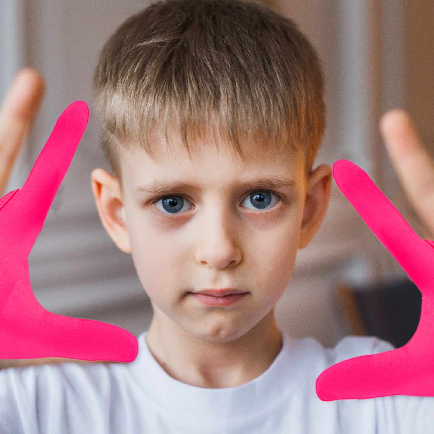 4pcs Thumb Sucking Guard Gloves Kids Chewy Compression Gloves Breathable Guard Nail Biting Gloves Kids Stop Thumb Sucking and Finger Biting