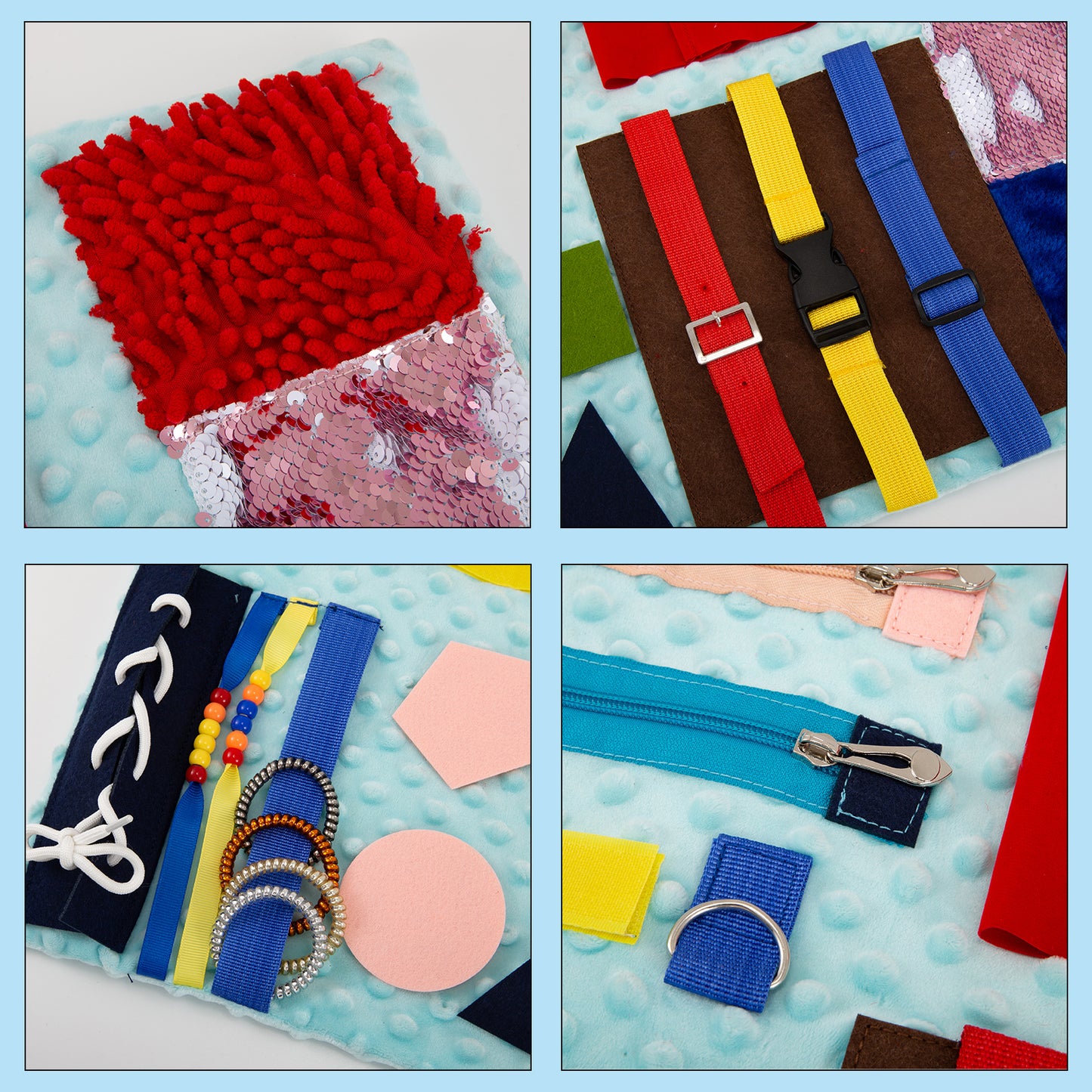 Fidget Blanket for Adults with Dementia,Dementia Products for Elderly,Dementia Activities for Seniors,Alzheimers Activities,Fidget Toys,Autistic Activities Pad,Sensory Blanket,Busy Board
