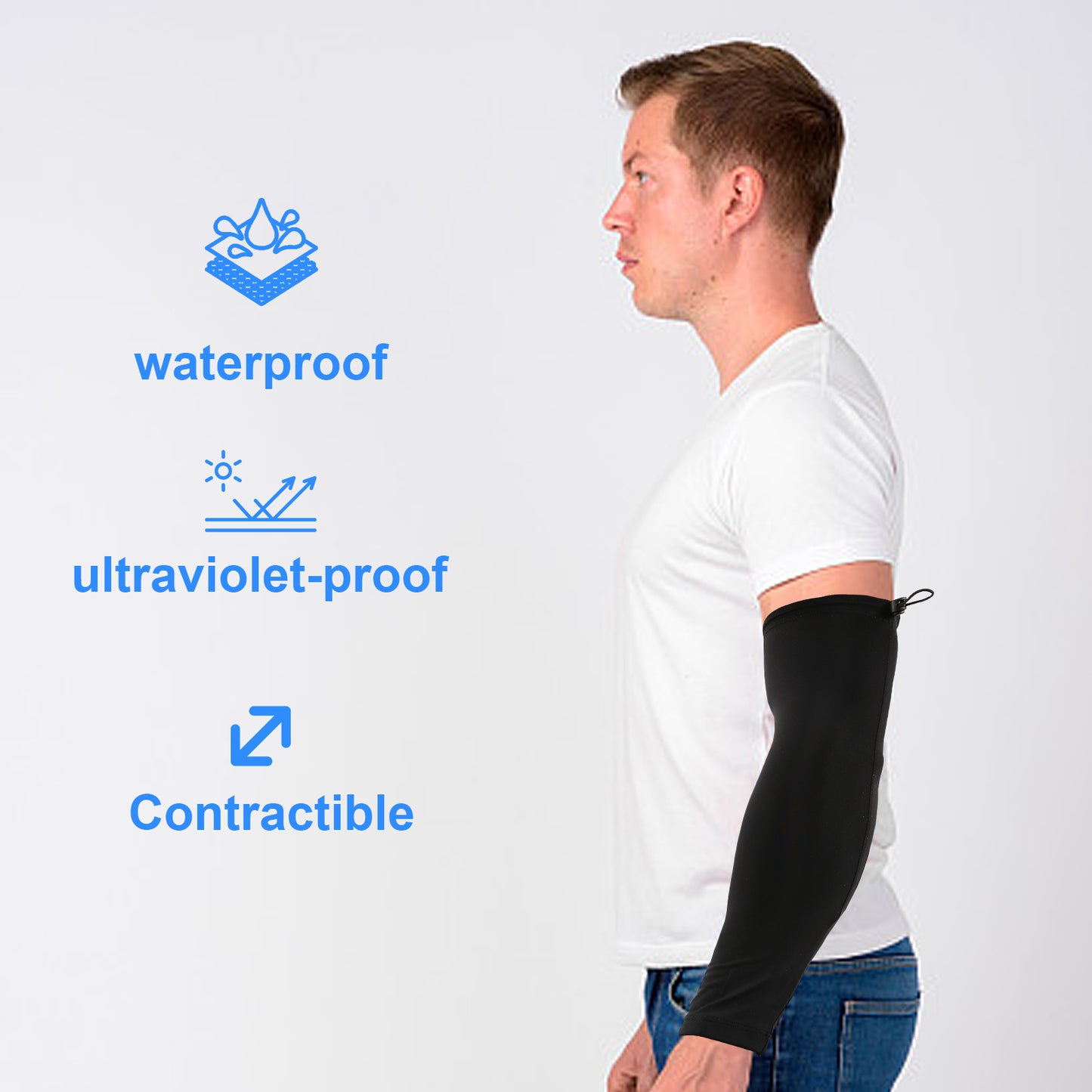 PICC Line Cover,PICC Line Sleeve Protector,PICC Line Cover for Arm Cast Sleeve Protective,Breathable Arm Cast Cover Nursing Supplies for Upper Arm Circumference (M)