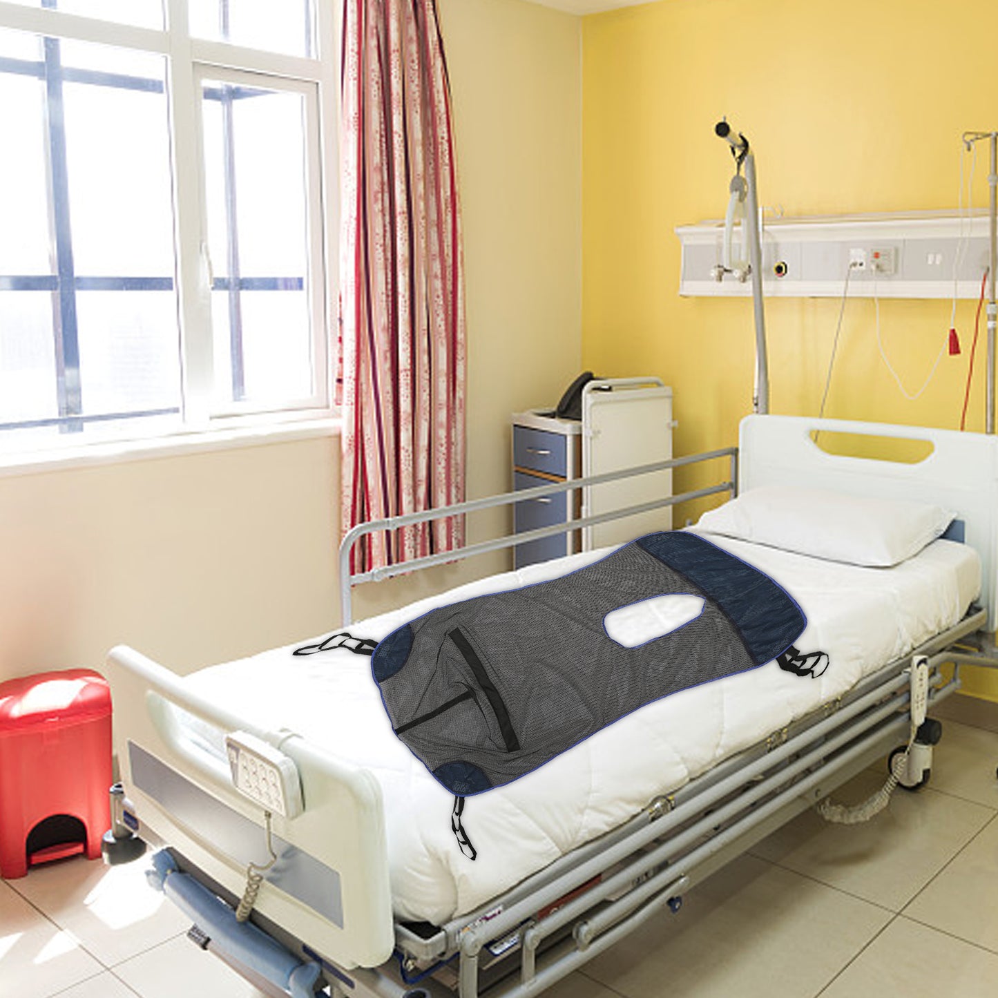 Hoyer Lift Sling,Commode Patient Lift Sling Medical Transfer Sling for Patients Shower,Hoyer Lift Sling for Toileting